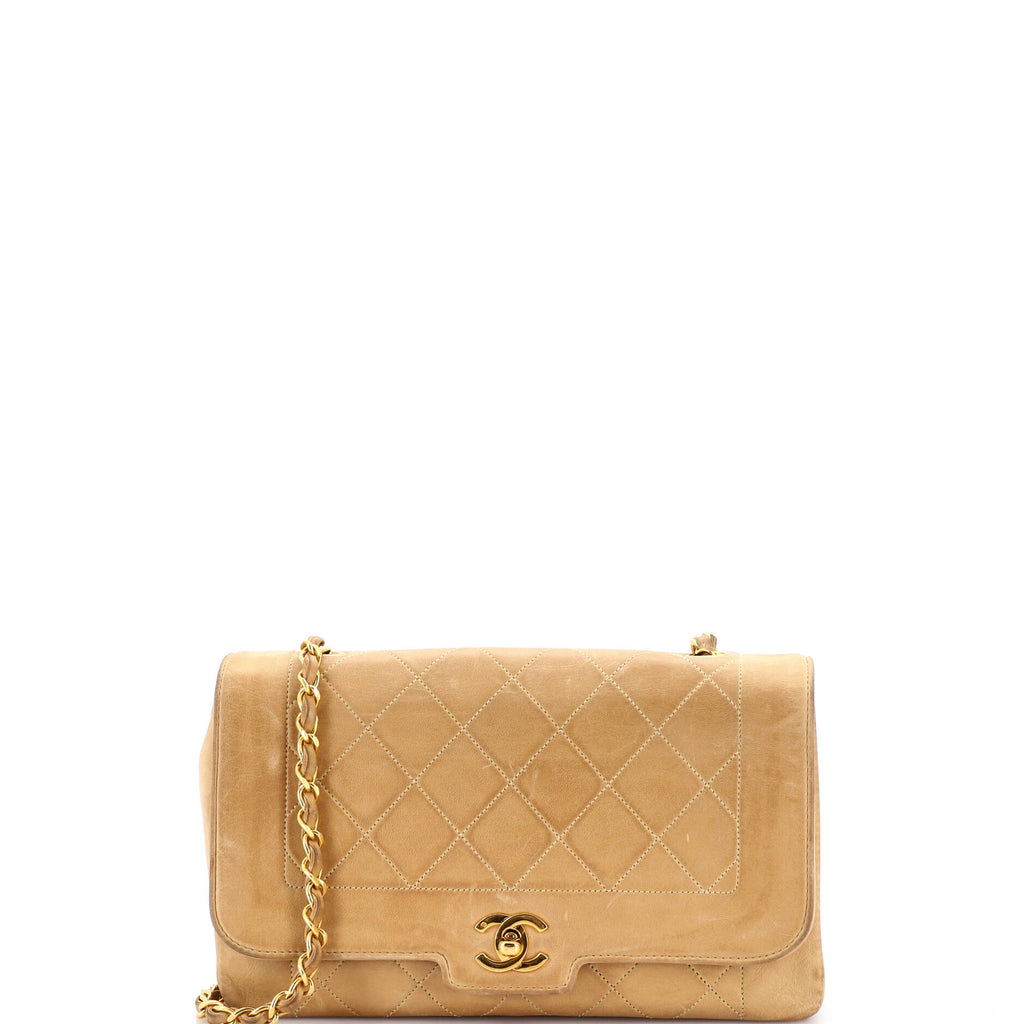 Vintage CC Chain Flap Bag Quilted Lambskin Medium
