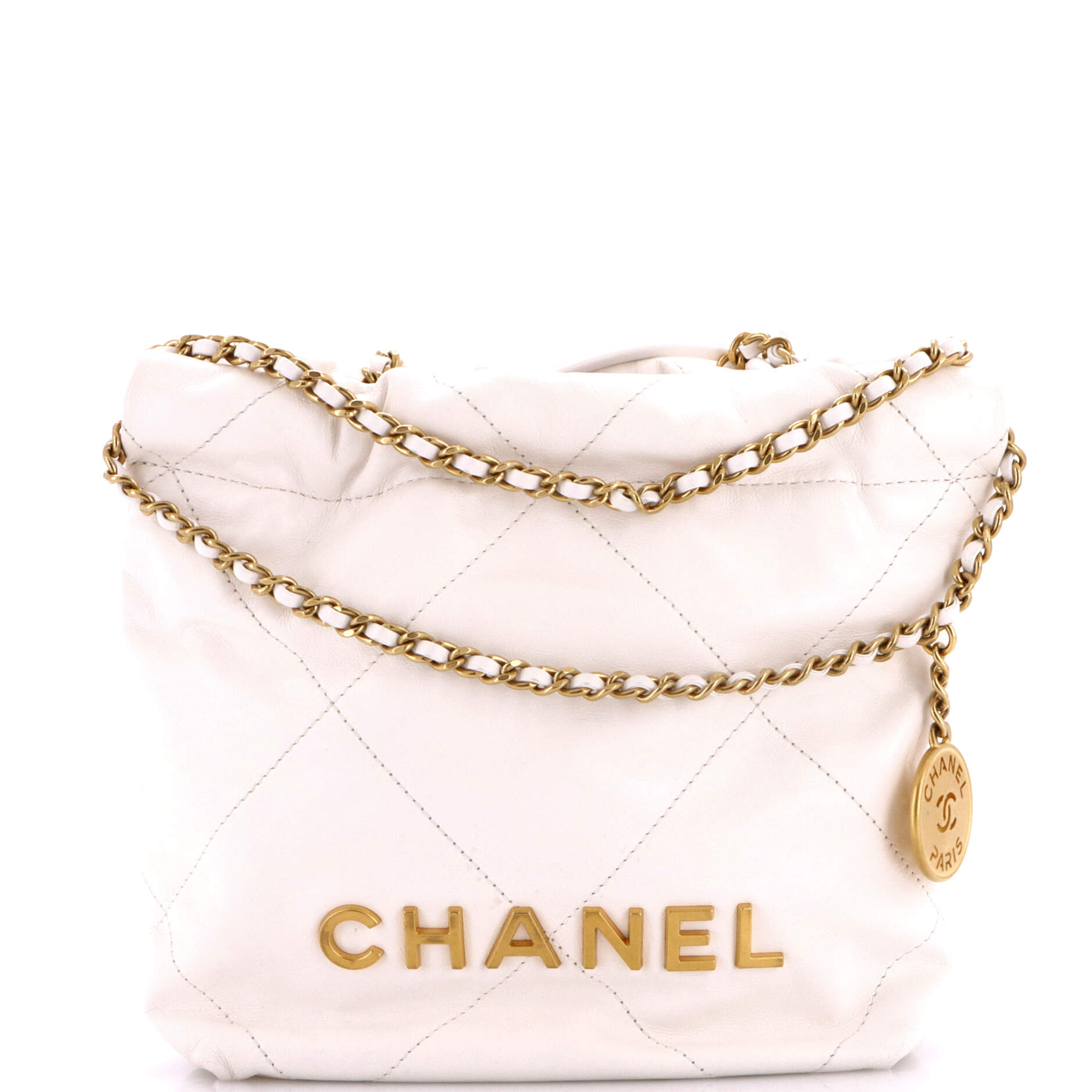 22 Chain Hobo Quilted Calfskin Mini