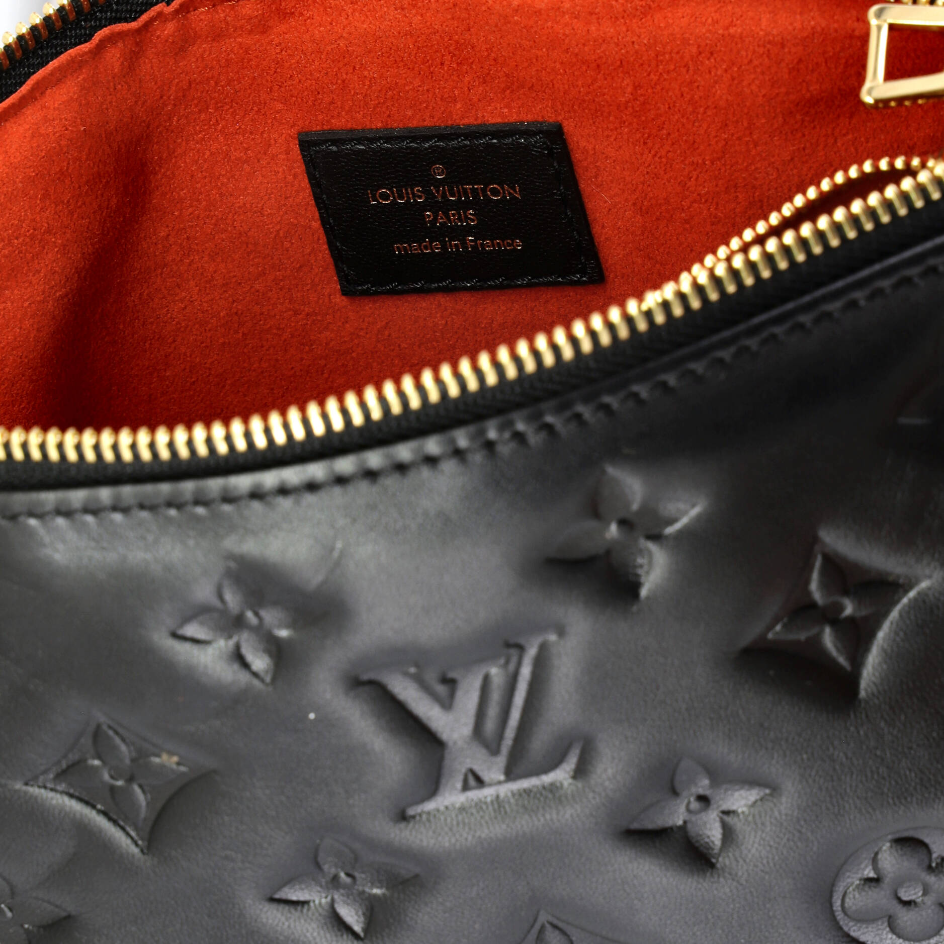 Coussin Bag Monogram Embossed Lambskin BB