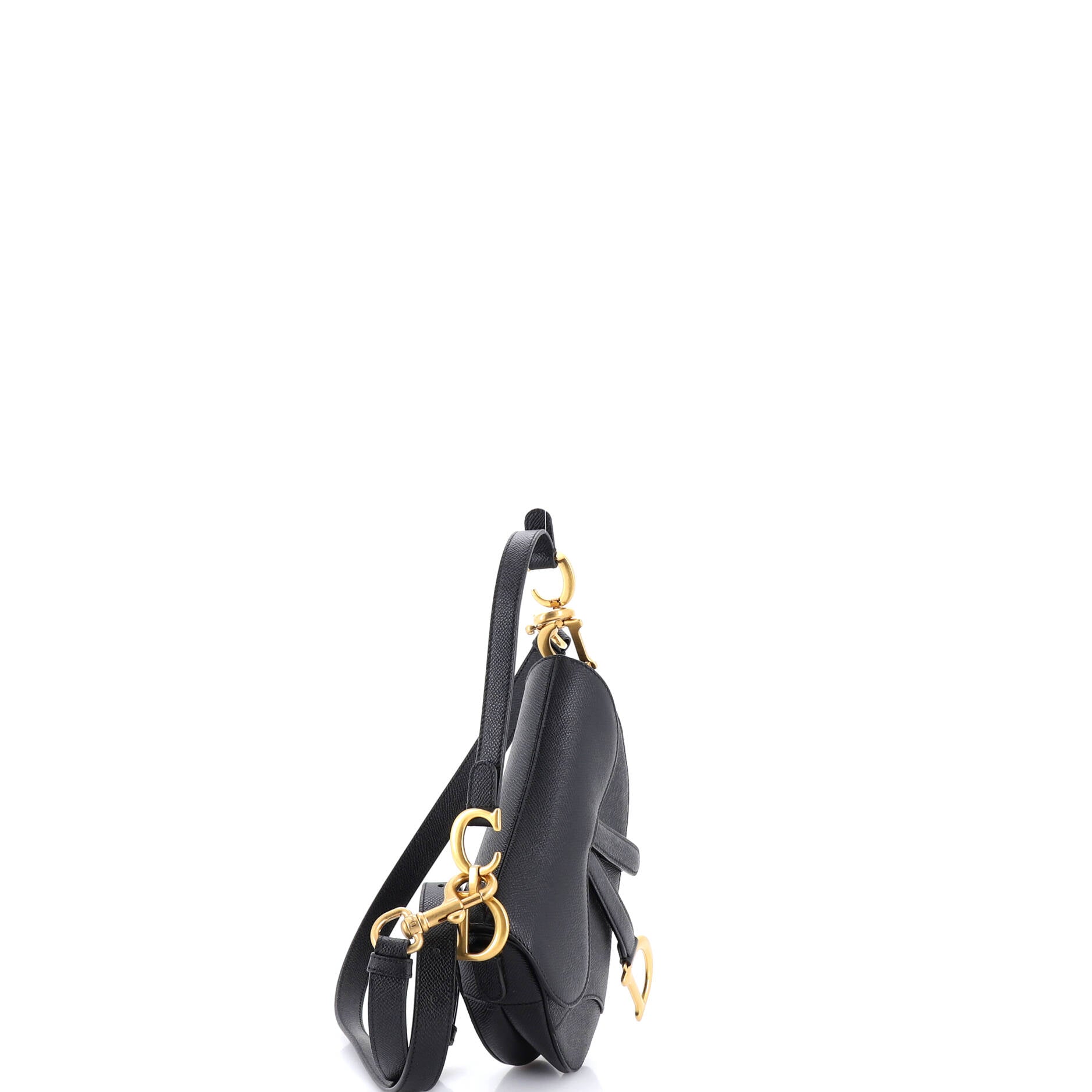Saddle Handbag with Strap Leather Mini