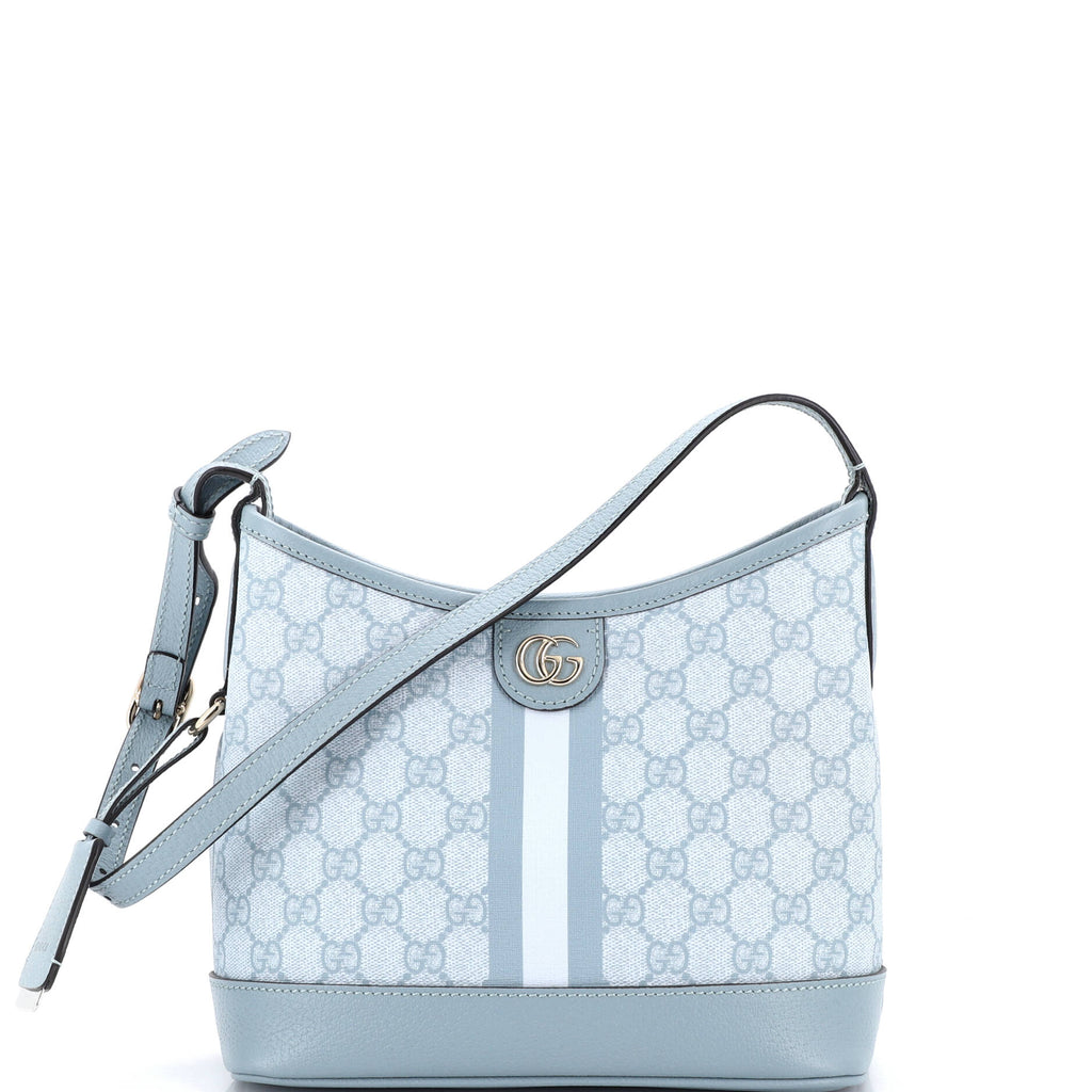 Ophidia Open Bucket Bag GG Coated Canvas with Leather Small