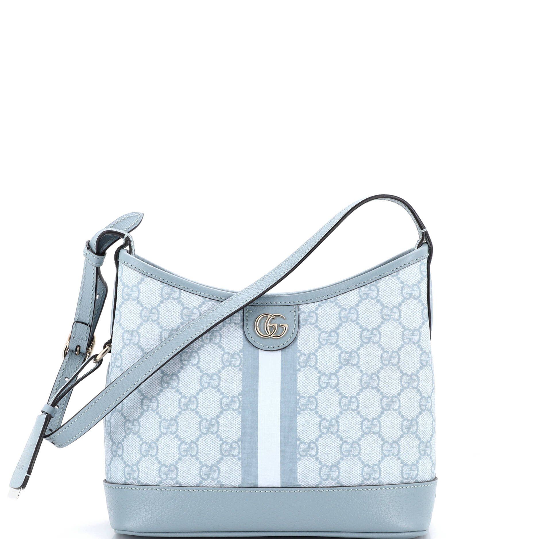 Ophidia Open Bucket Bag GG Coated Canvas with Leather Small