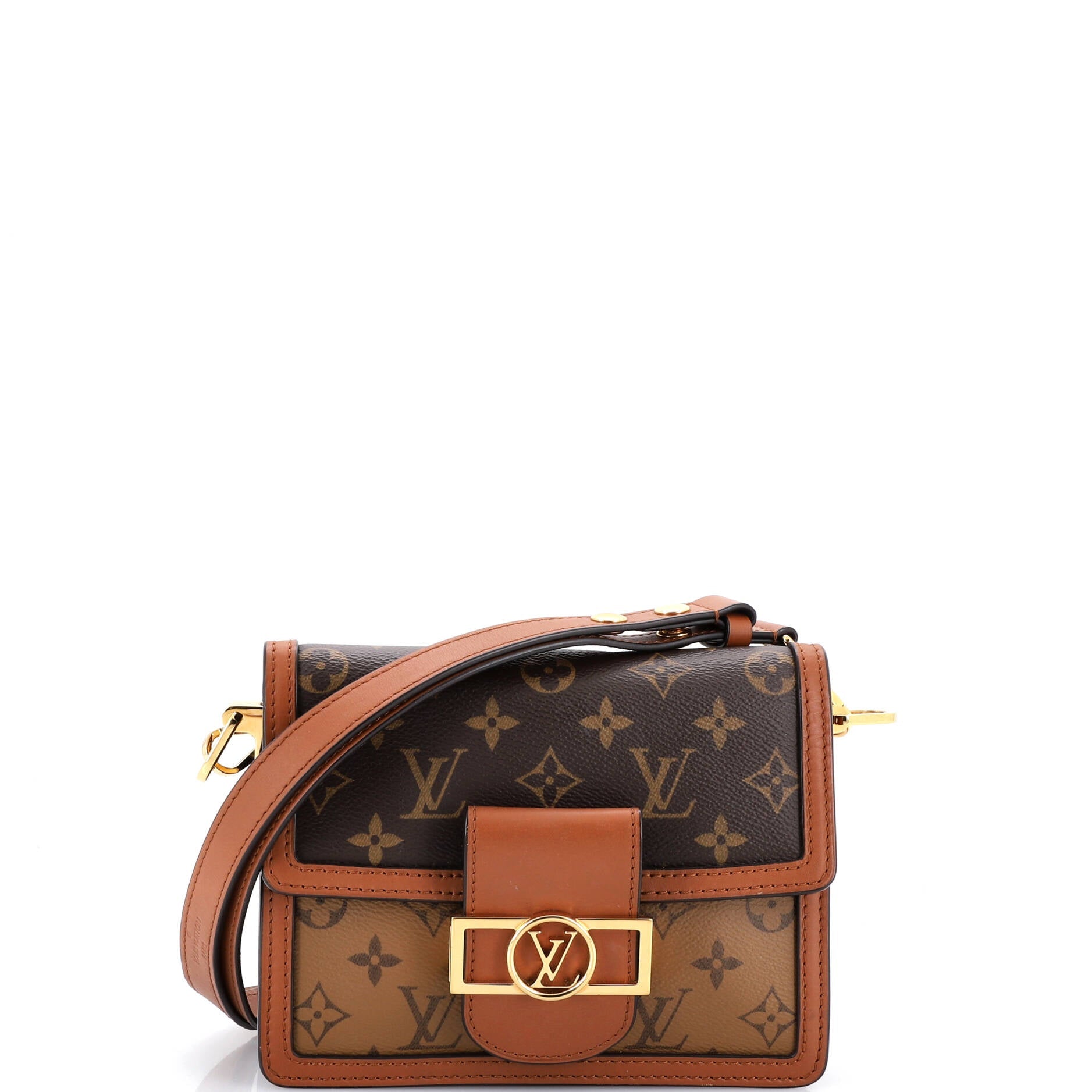 Dauphine Shoulder Bag Reverse Monogram Canvas Mini