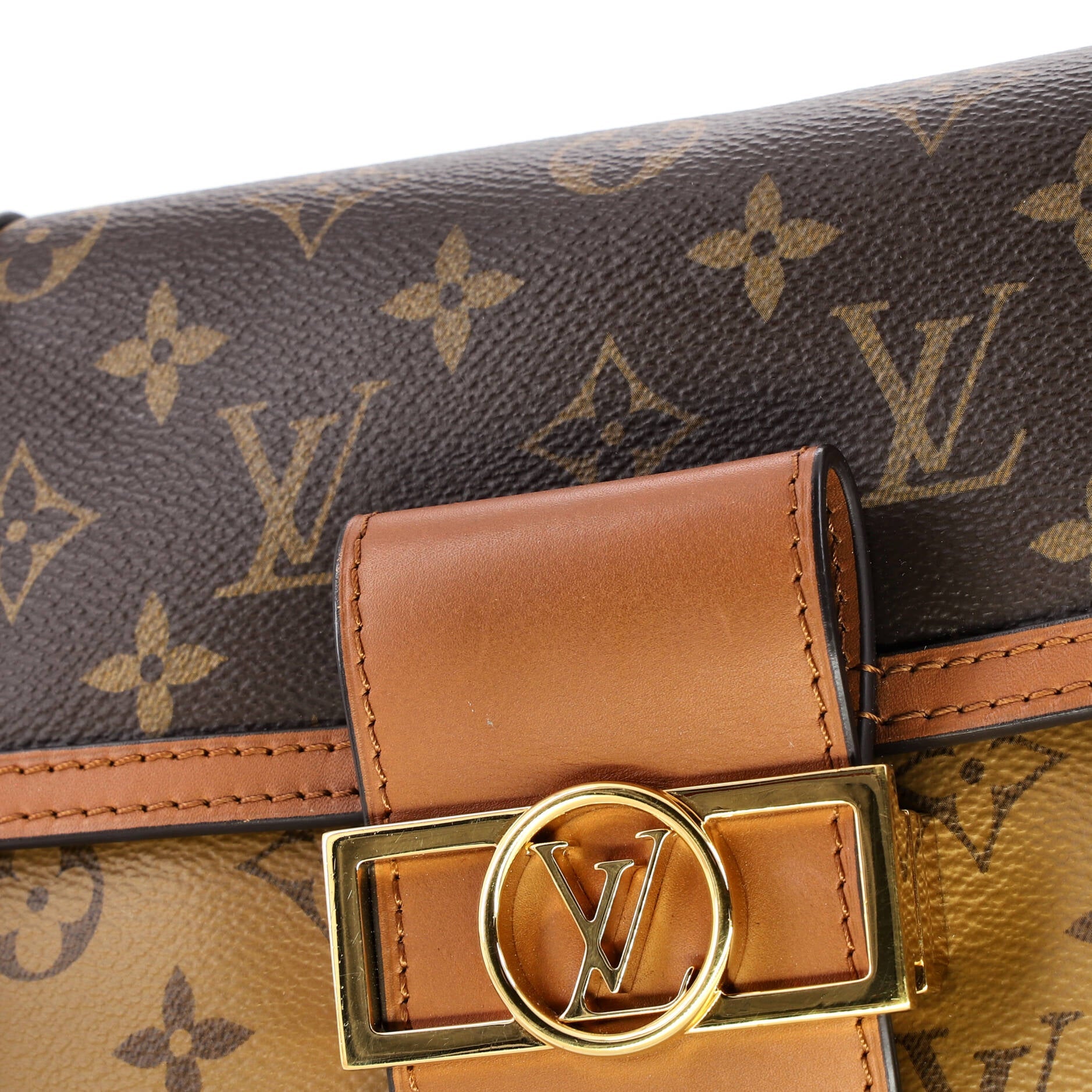 Dauphine Shoulder Bag Reverse Monogram Canvas Mini
