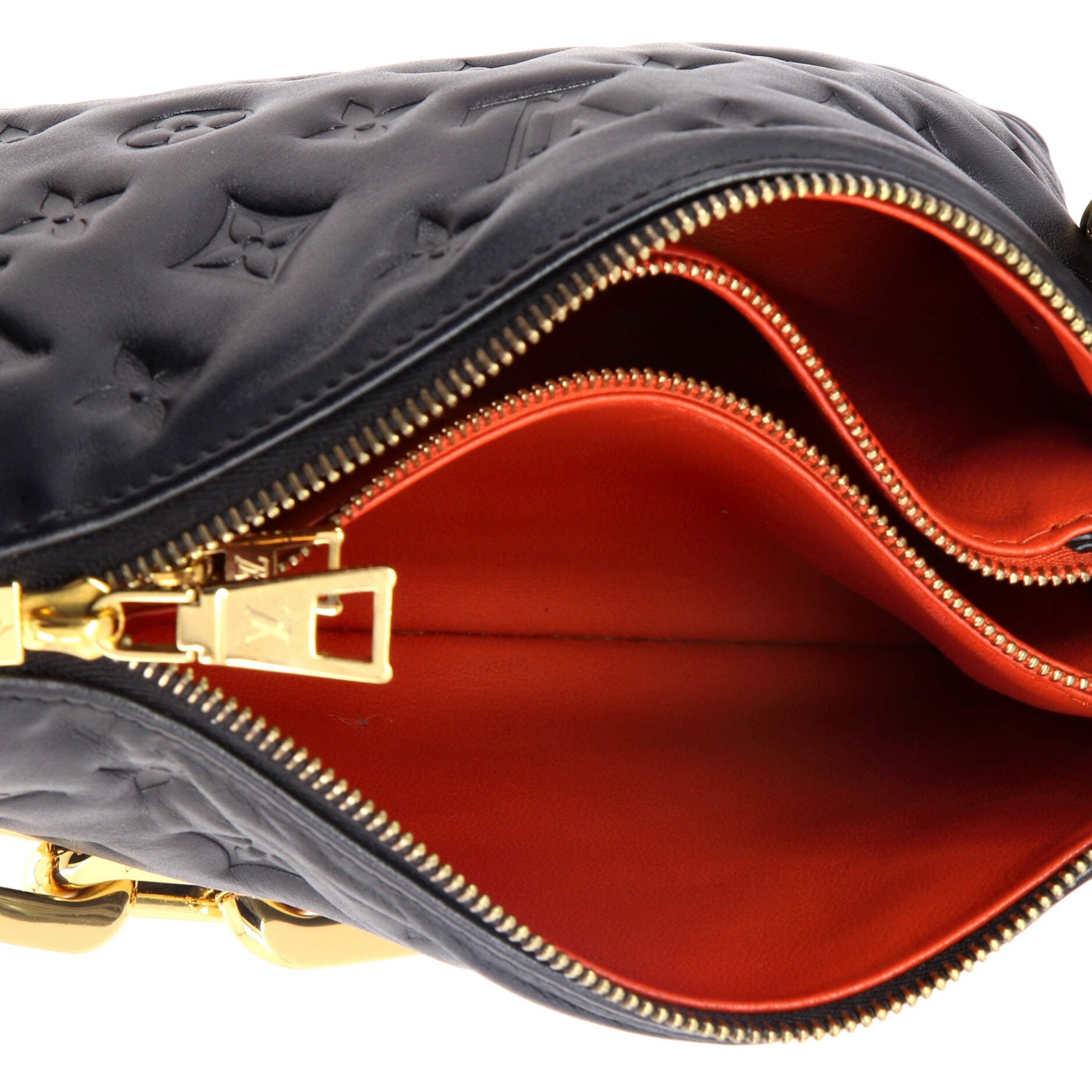 Coussin Bag Monogram Embossed Lambskin BB