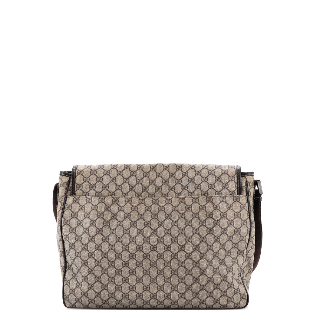 Interlocking G Messenger Bag GG Coated Canvas Large