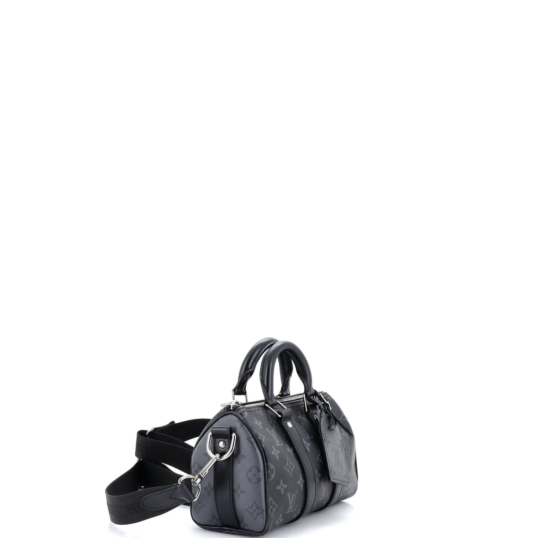 Keepall Bandouliere Bag Reverse Monogram Eclipse Canvas 25