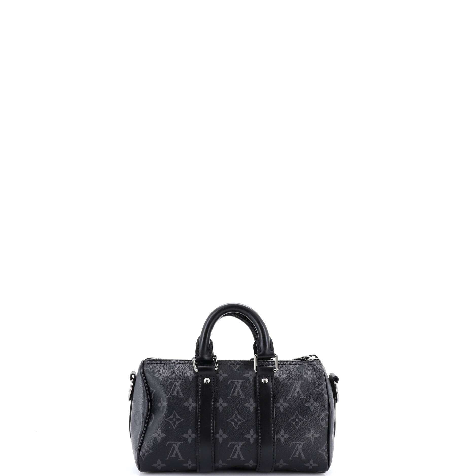 Keepall Bandouliere Bag Reverse Monogram Eclipse Canvas 25