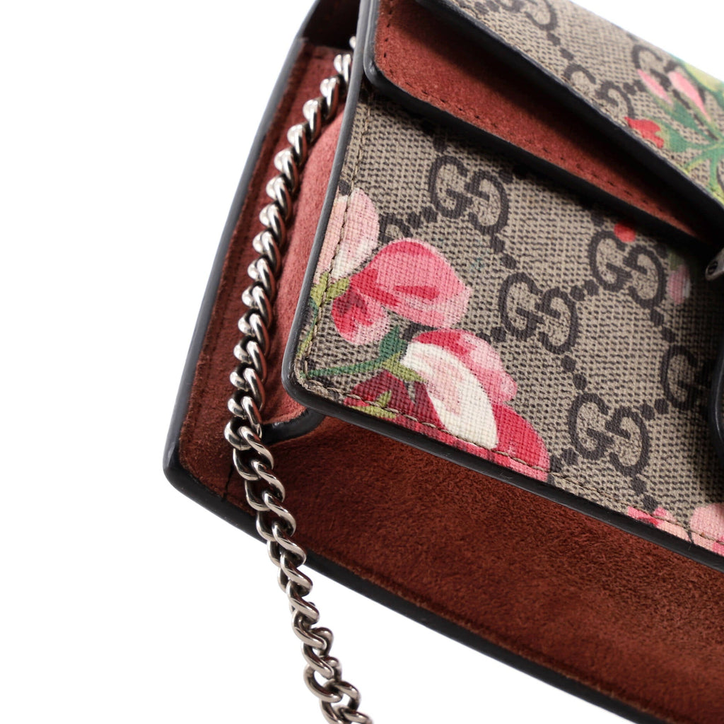 Dionysus Bag Blooms Print GG Coated Canvas Super Mini