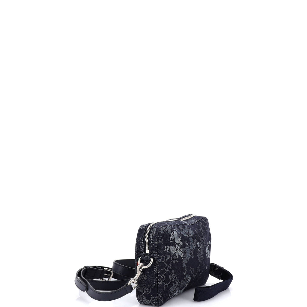 Convertible Crossbody Bag Camouflage GG Denim