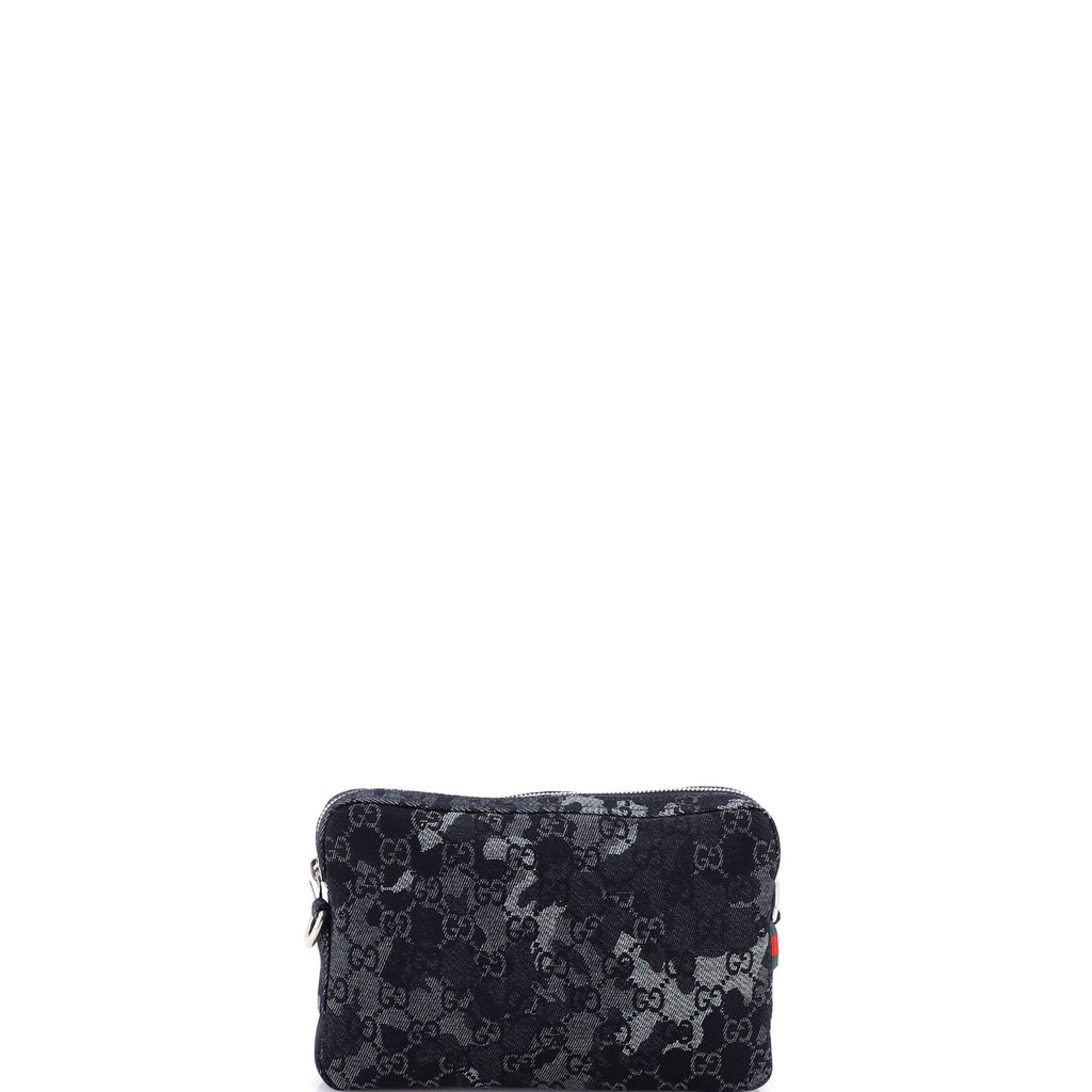 Convertible Crossbody Bag Camouflage GG Denim