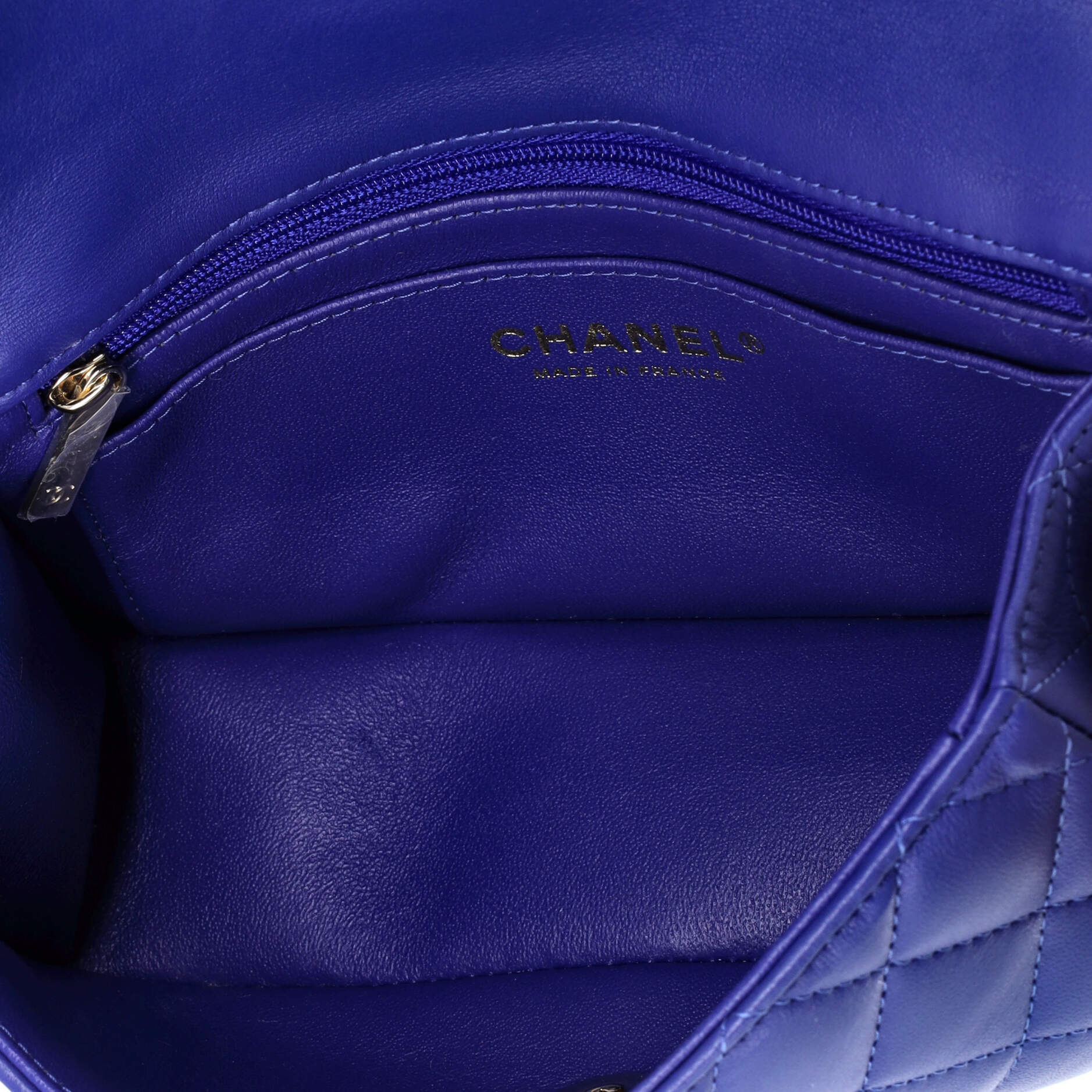 Classic Single Flap Top Handle Bag Quilted Lambskin Mini