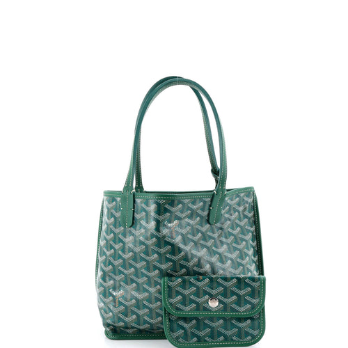 Anjou Reversible Tote Coated Canvas Mini