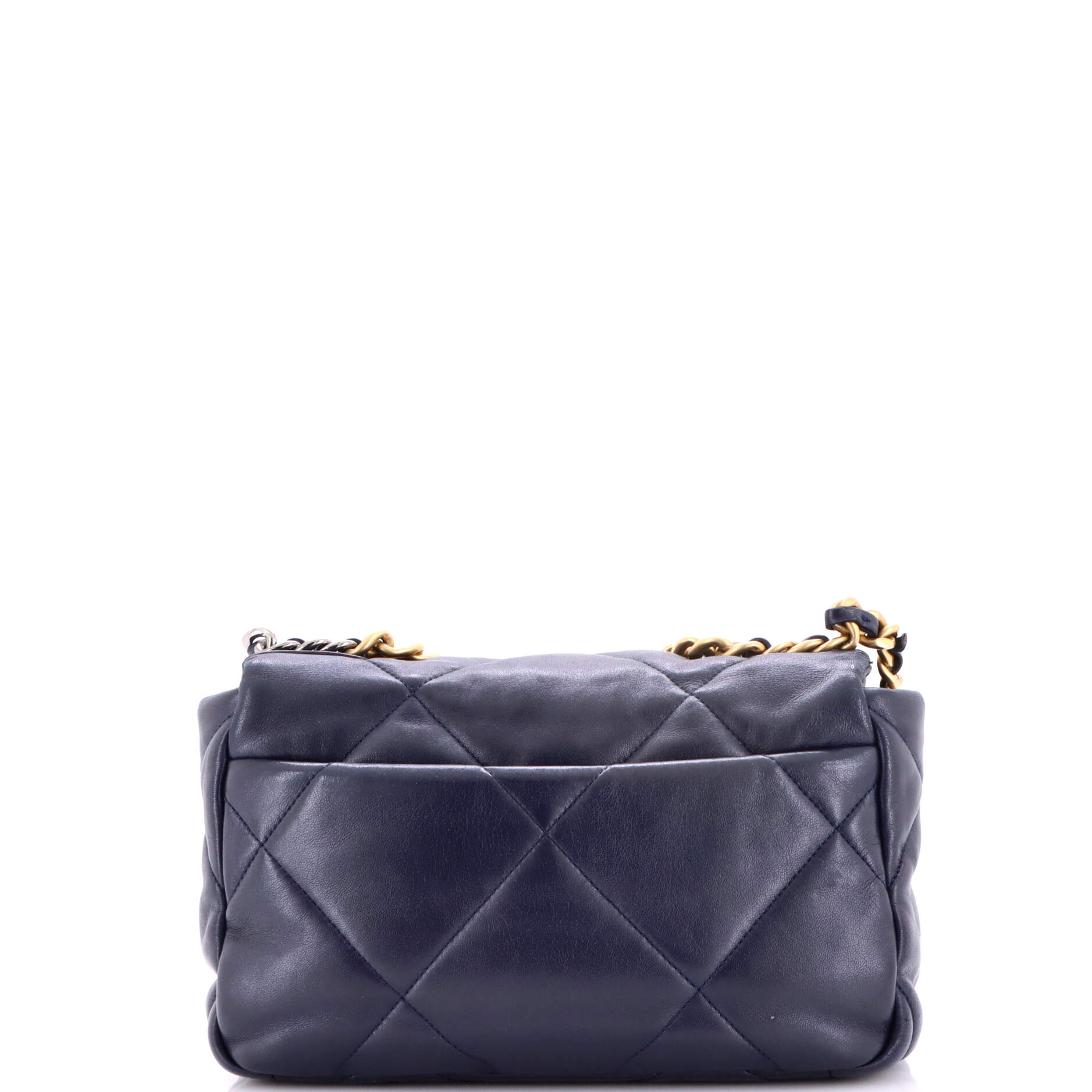 19 Flap Bag Quilted Leather Medium
