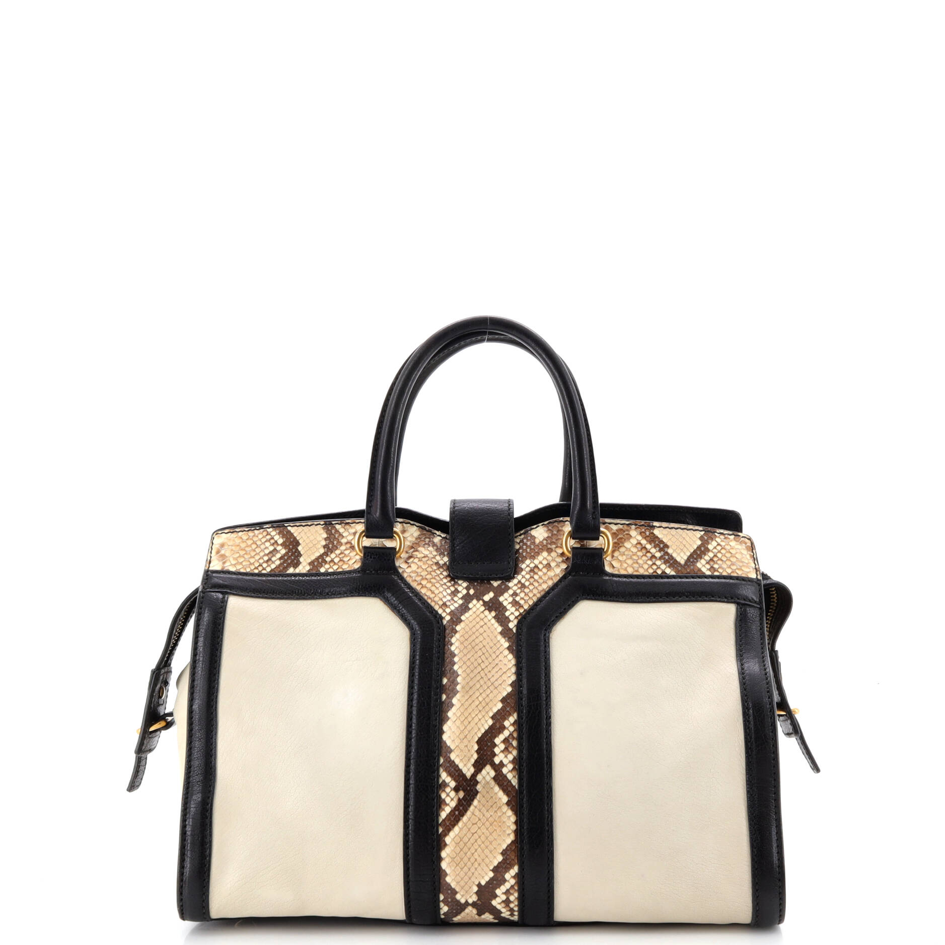 Chyc Cabas Tote Leather and Python Small