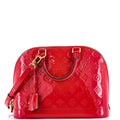 Alma Handbag Monogram Vernis PM