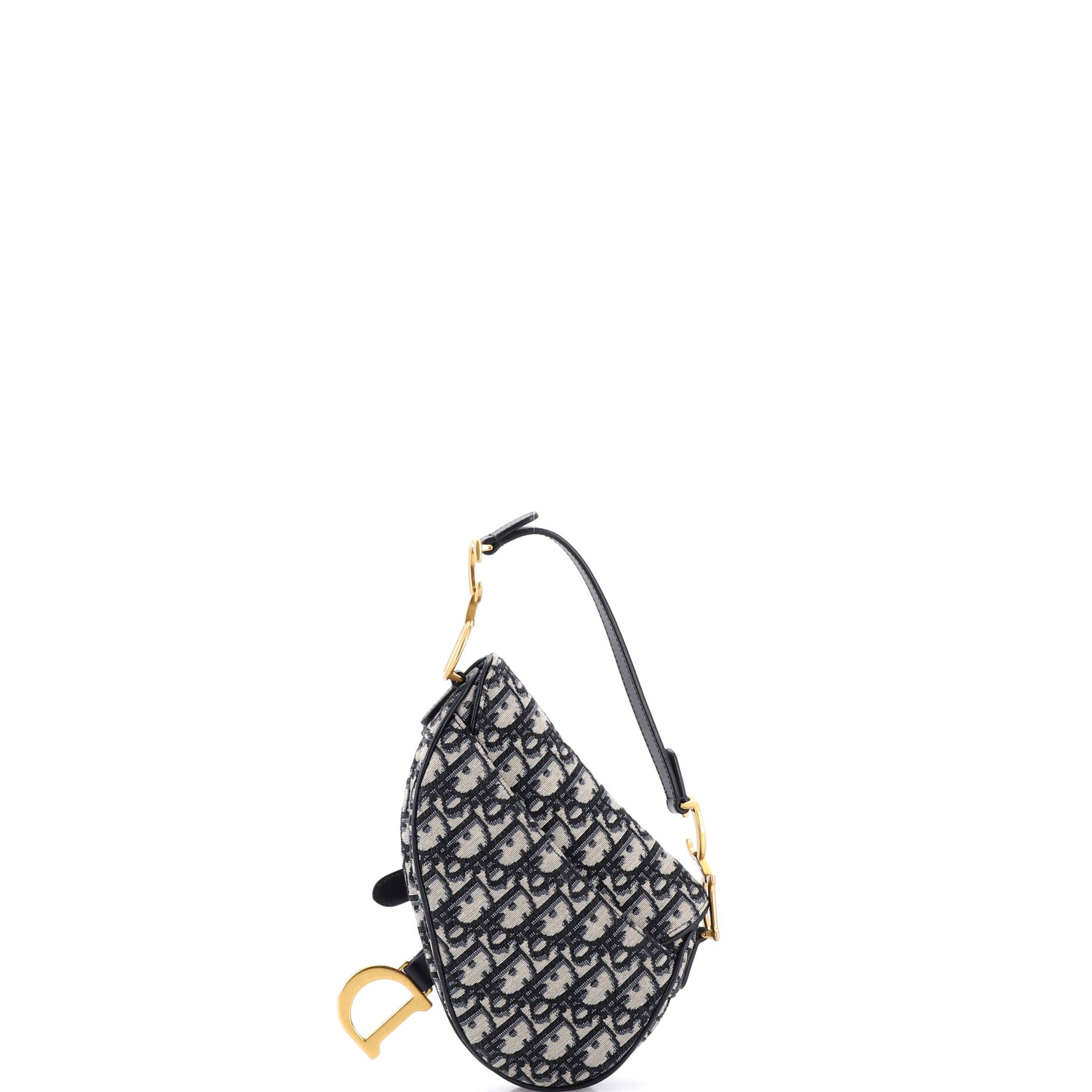 Saddle Handbag Oblique Canvas Mini