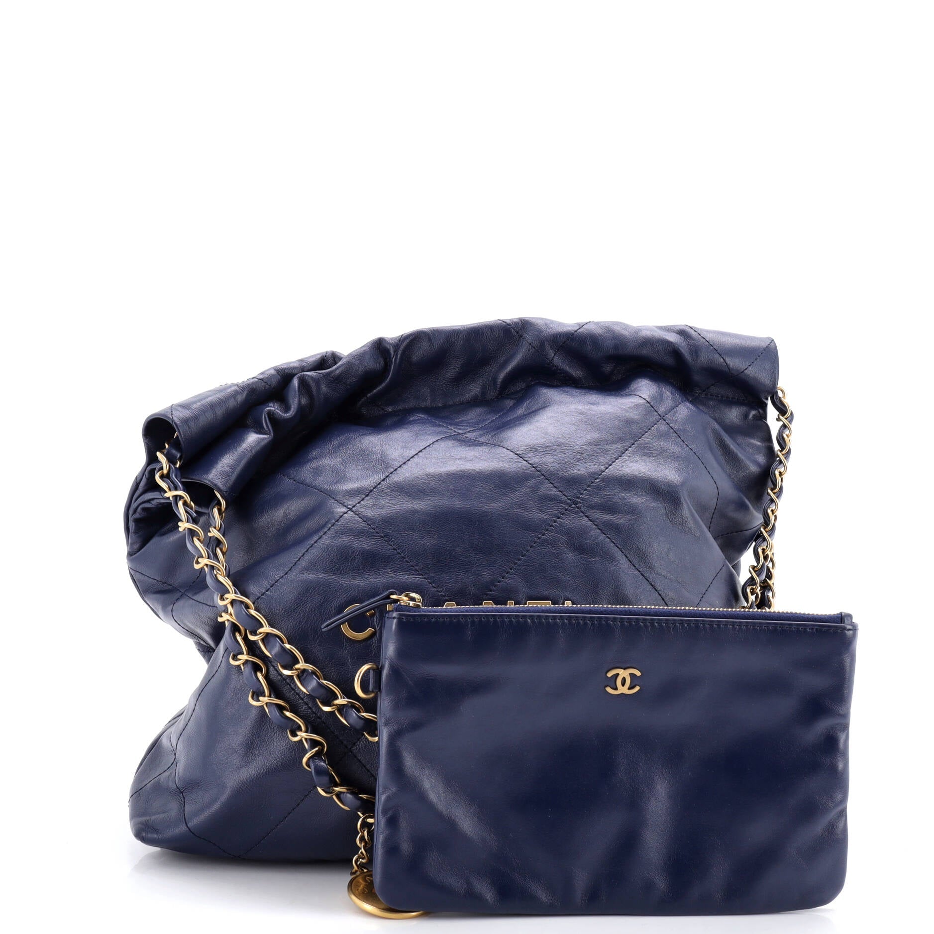 22 Chain Hobo Quilted Calfskin Small