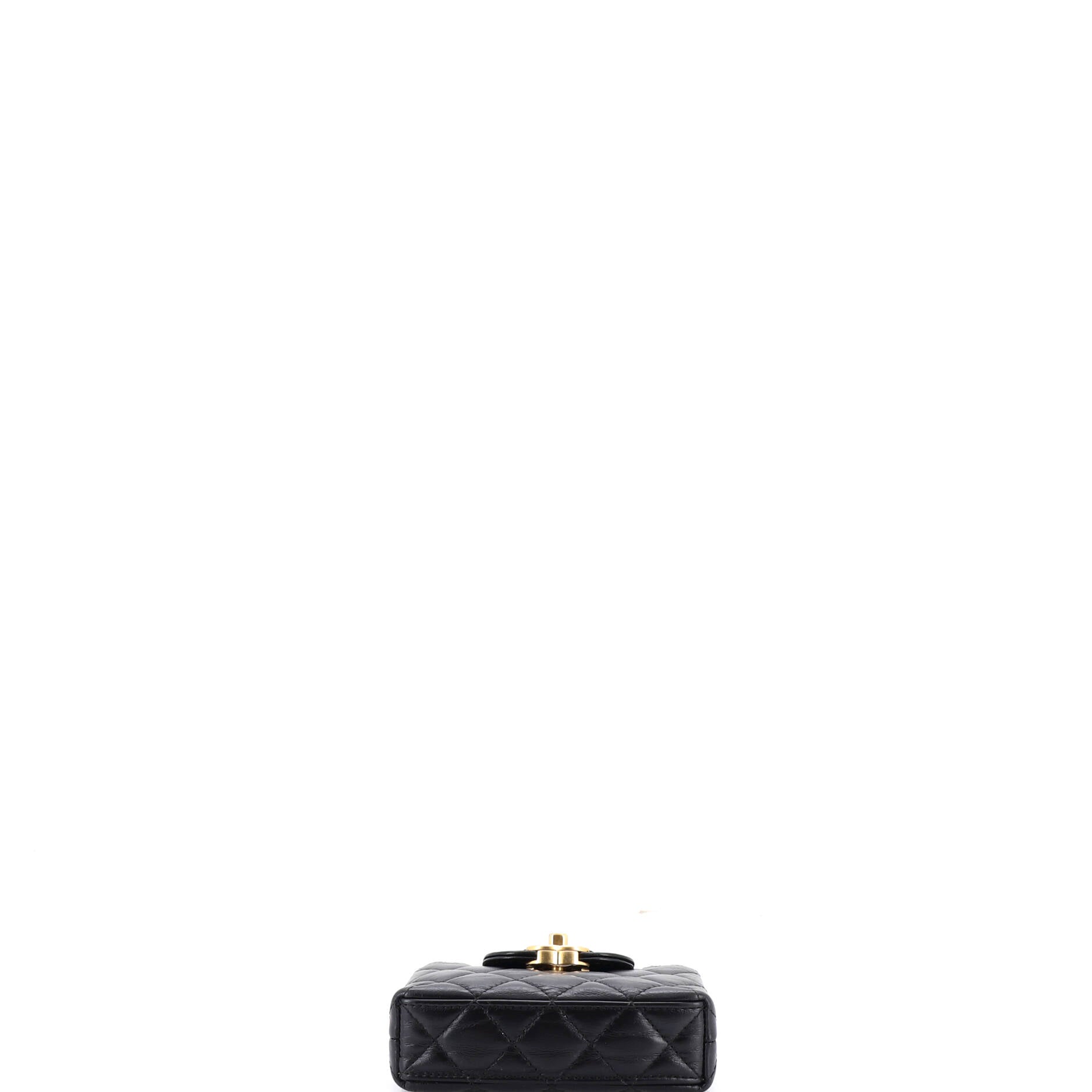 Kelly Top Handle Shopping Bag Quilted Shiny Aged Calfskin Nano