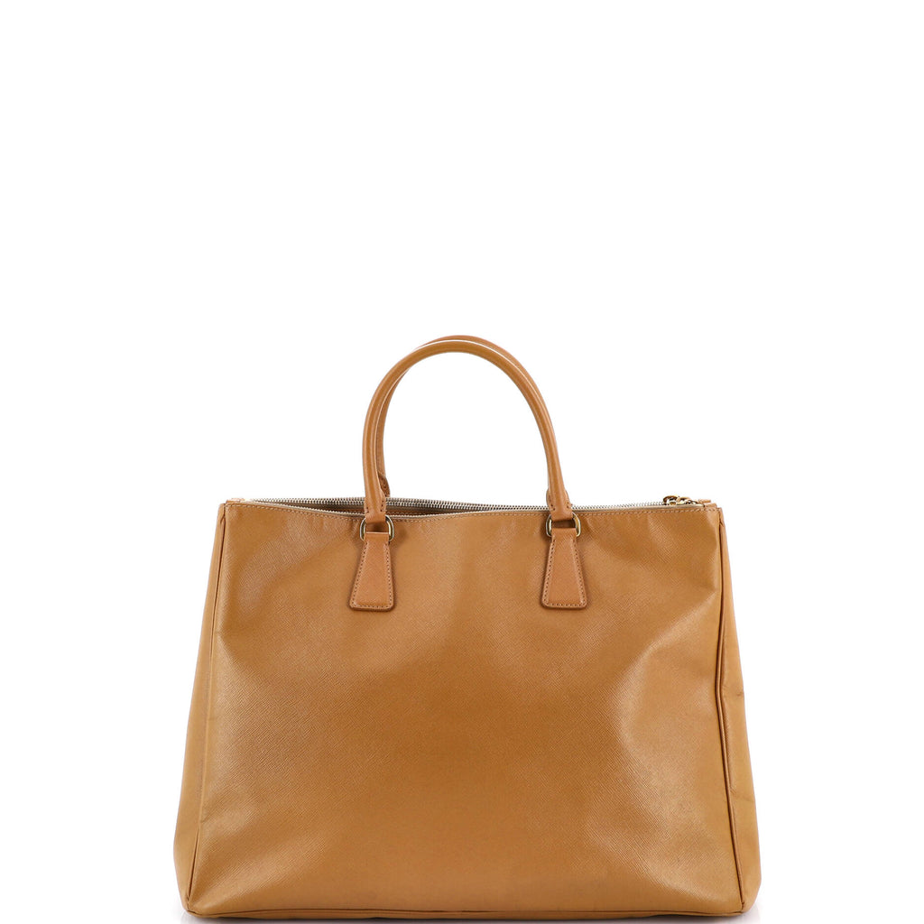 Double Zip Lux Tote Saffiano Leather XL