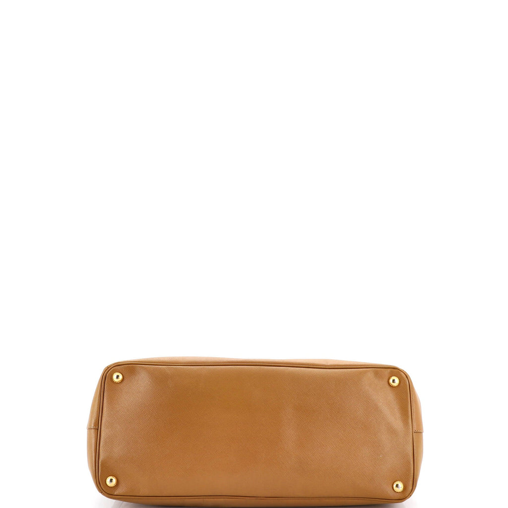 Double Zip Lux Tote Saffiano Leather XL