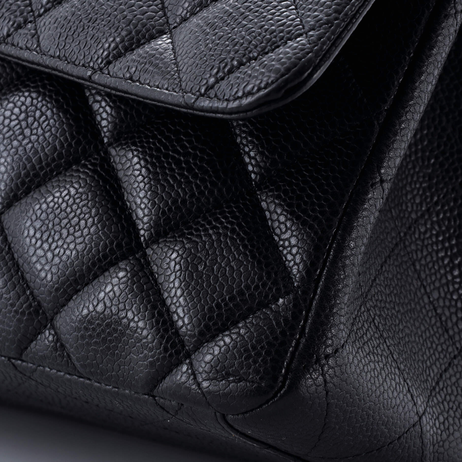 Classic Single Flap Bag Quilted Caviar Maxi