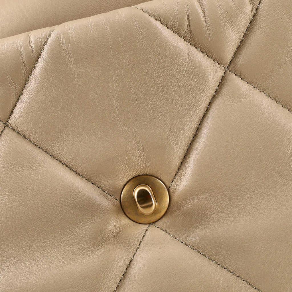 19 Flap Bag Quilted Leather Medium