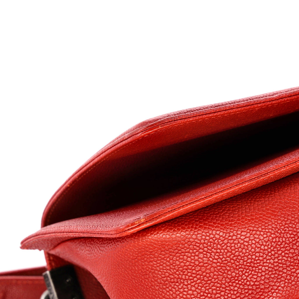Boy Flap Bag Quilted Caviar Old Medium