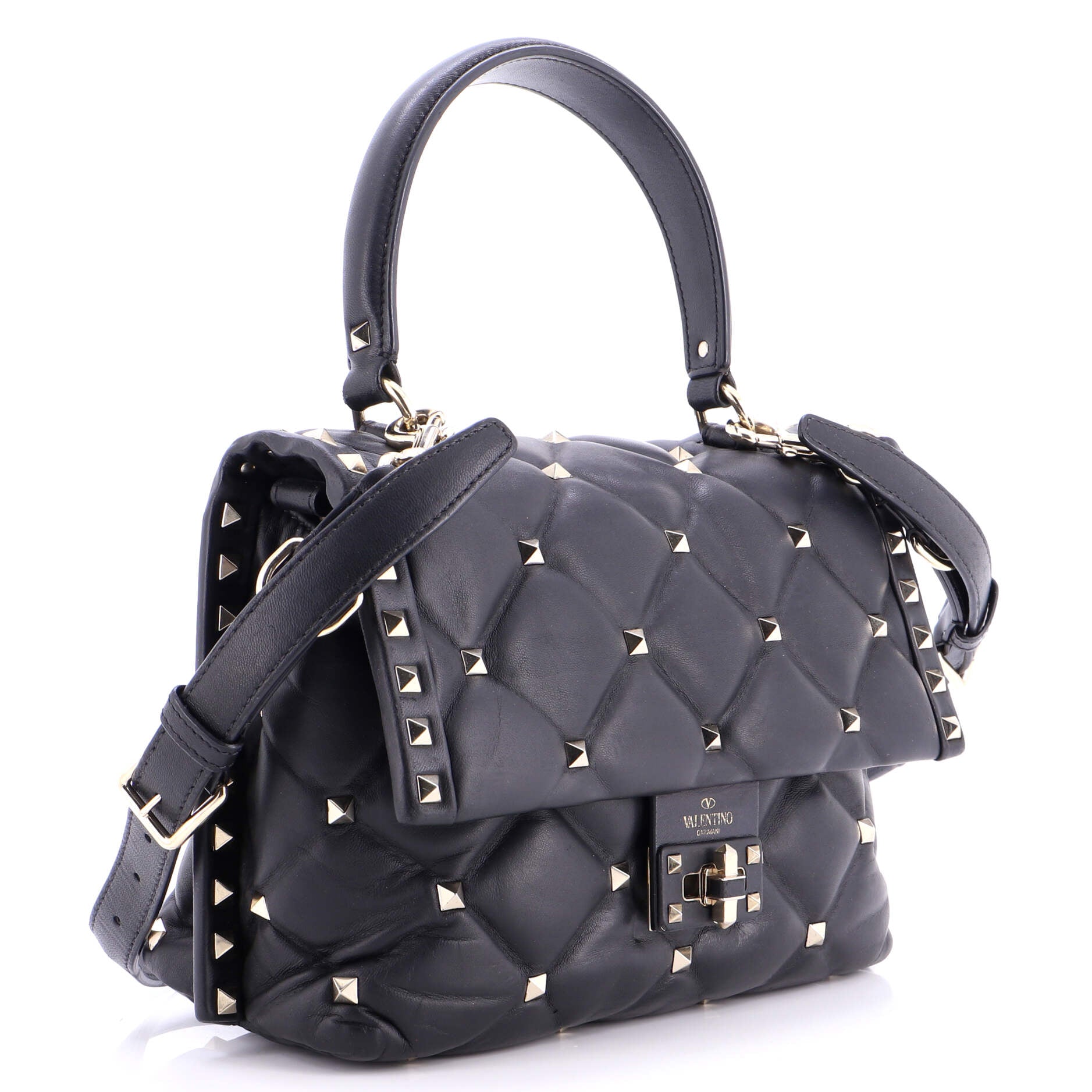 Candystud Top Handle Bag Leather Medium