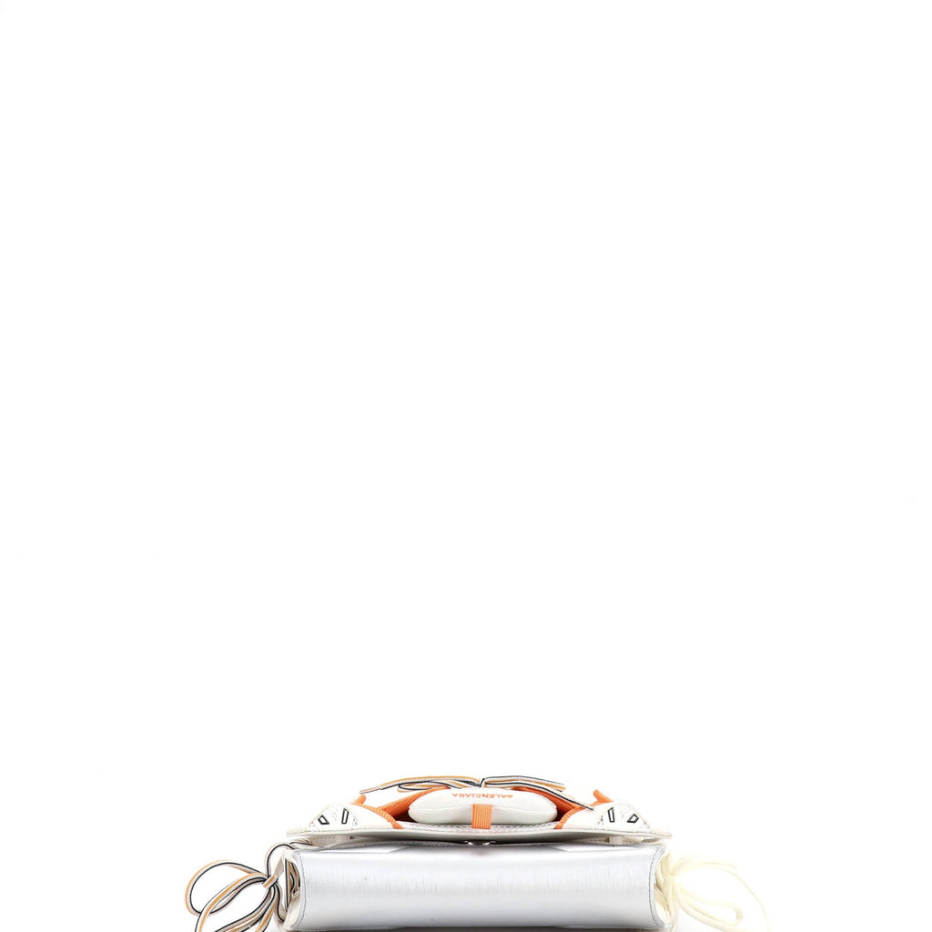 SneakerHead Flap Crossbody Bag Mesh and Faux Leather Small