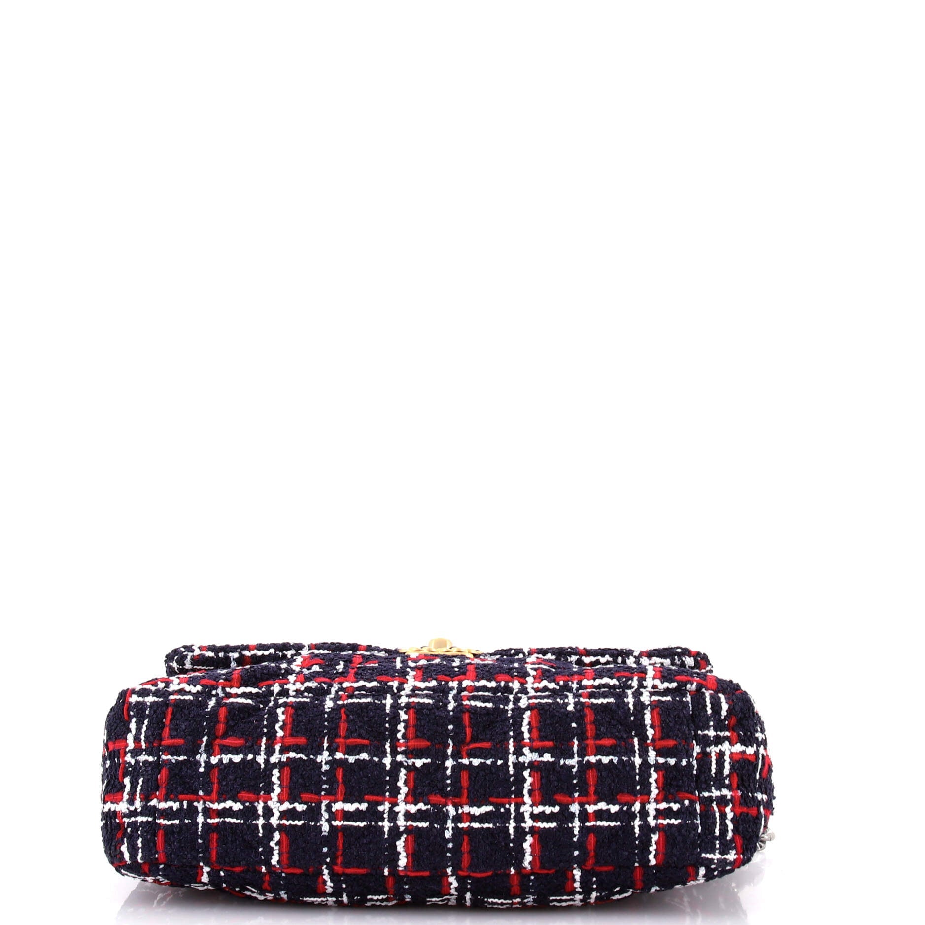 19 Flap Bag Quilted Tweed Large