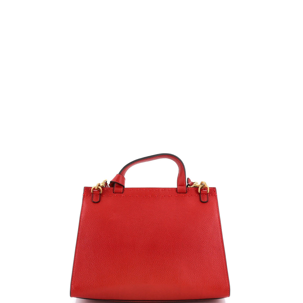 GG Marmont Top Handle Bag Leather Small