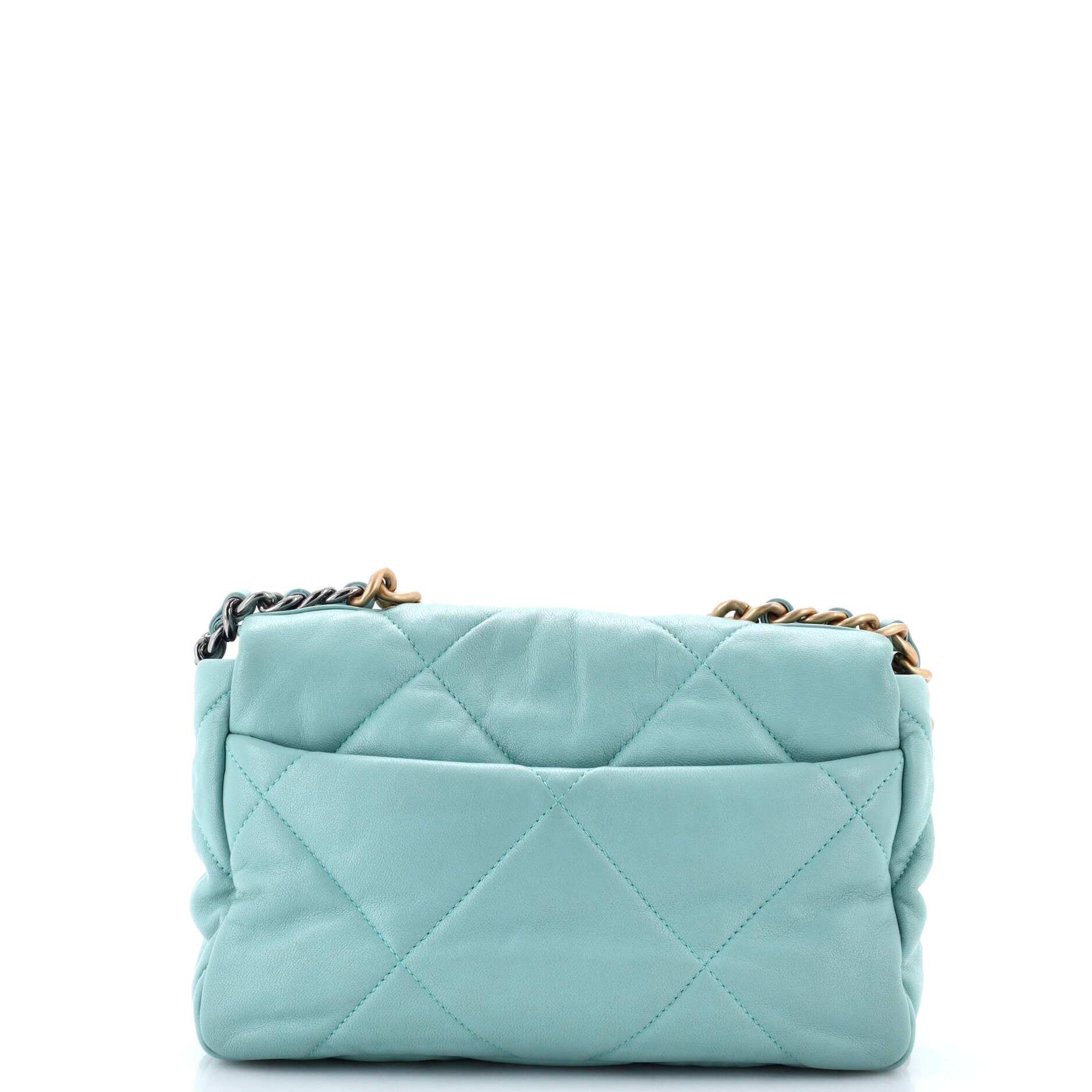 19 Flap Bag Quilted Leather Medium