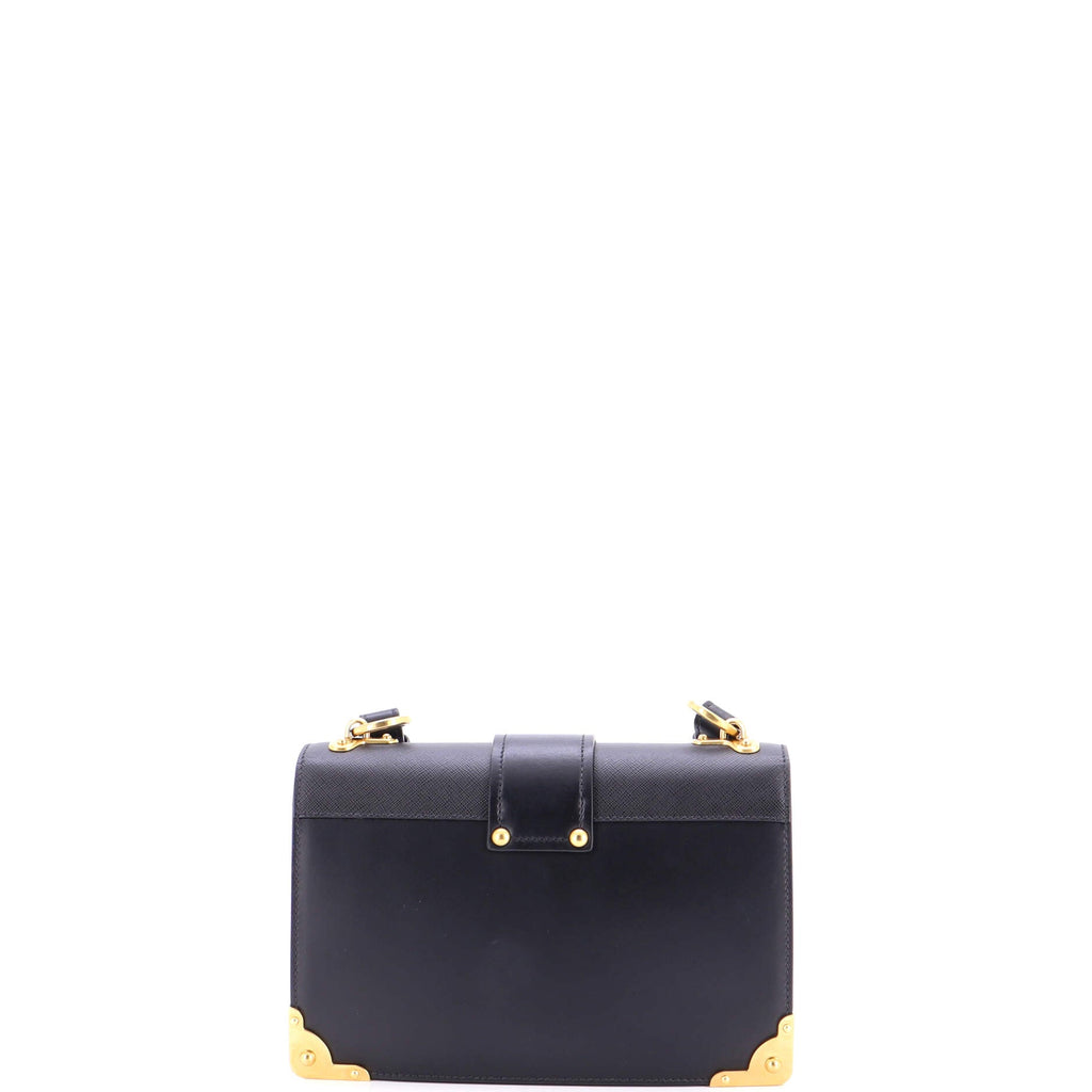 Cahier Crossbody Bag Leather and Saffiano Leather Large