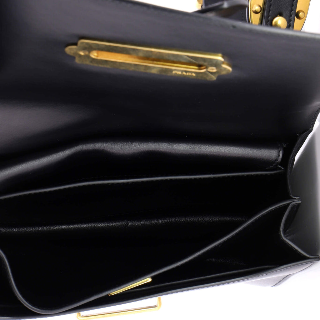 Cahier Crossbody Bag Leather and Saffiano Leather Large