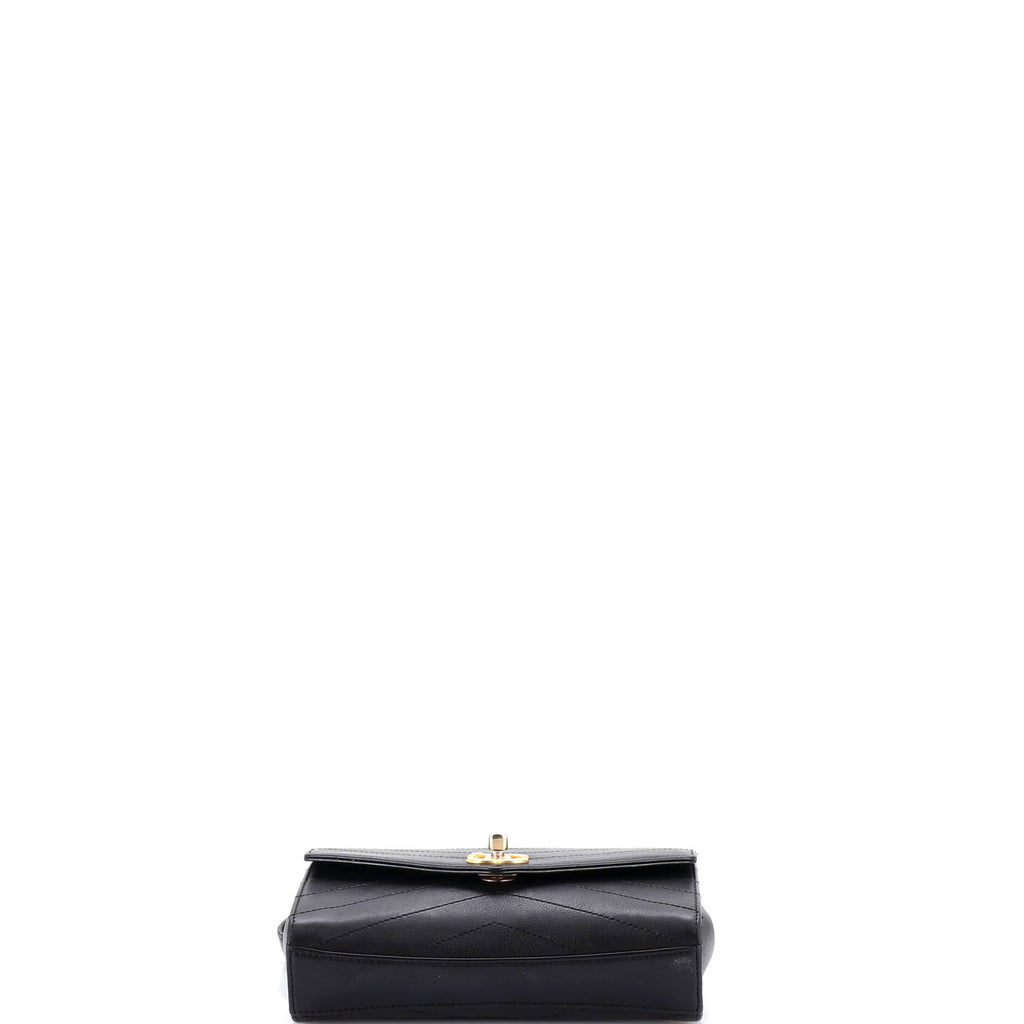 Coco Chevron Waist Bag Stitched Calfskin