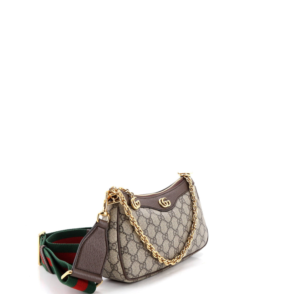 Ophidia Charm Shoulder Bag GG Coated Canvas Small