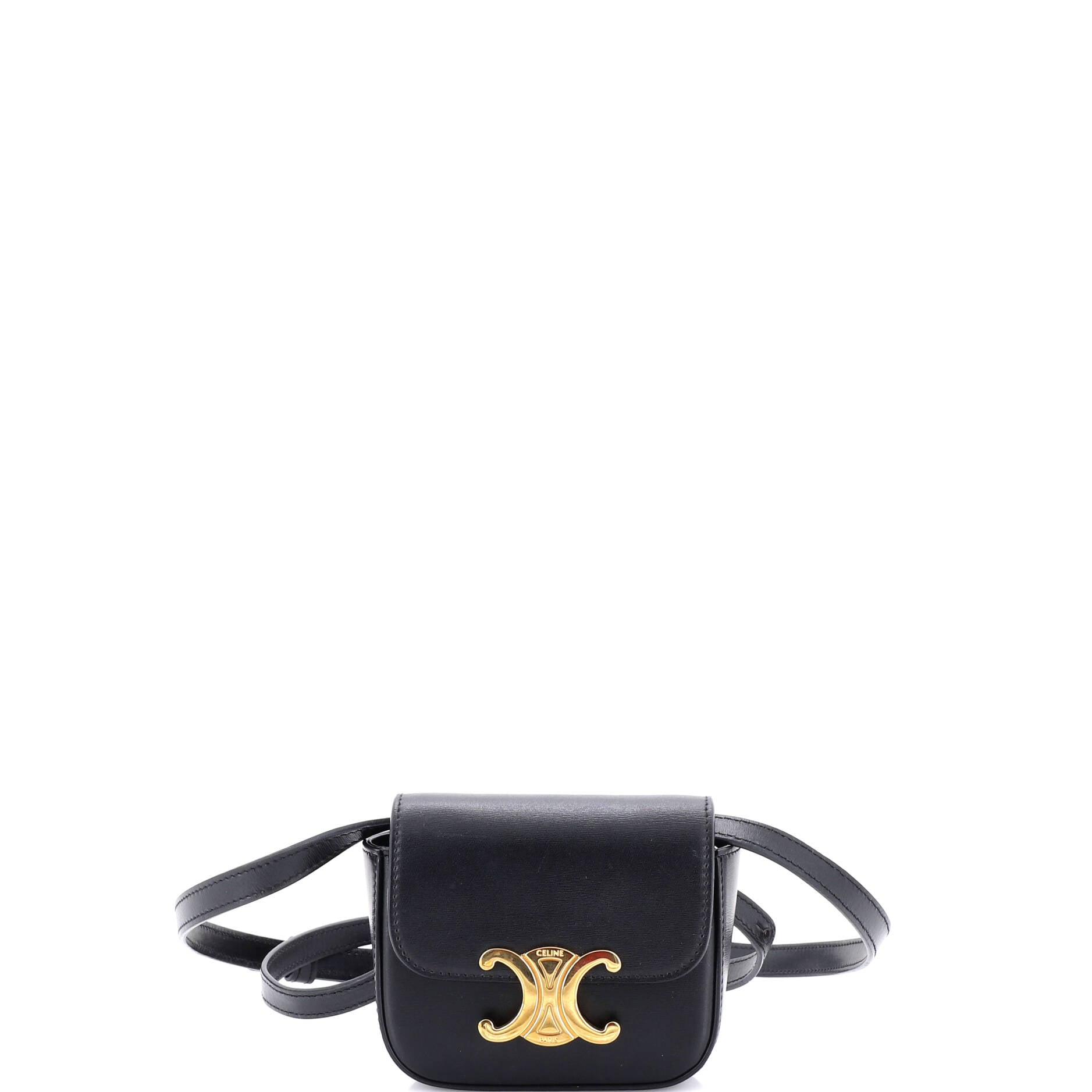 Triomphe Shoulder Bag Smooth Calfskin Mini
