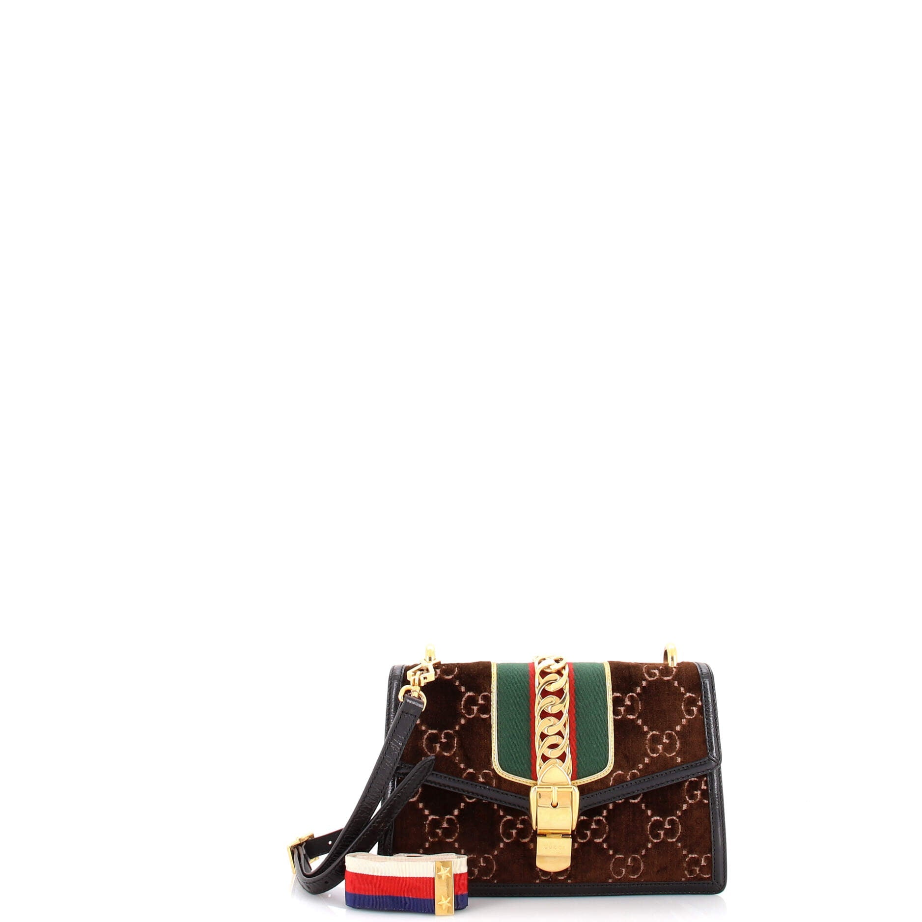 Sylvie Shoulder Bag GG Velvet Small