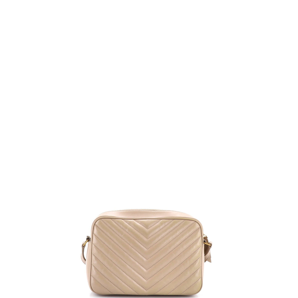 Lou Camera Bag Matelasse Chevron Leather Small