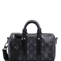 City Keepall Bag Reverse Monogram Eclipse Canvas