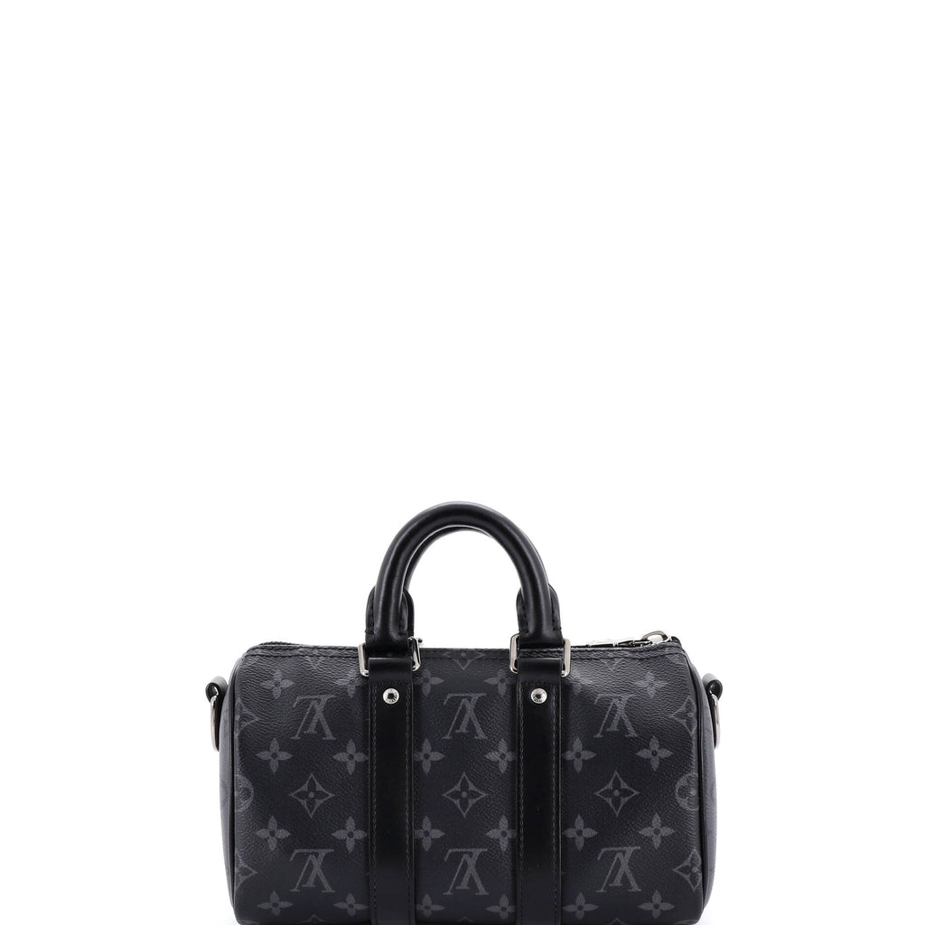 City Keepall Bag Reverse Monogram Eclipse Canvas