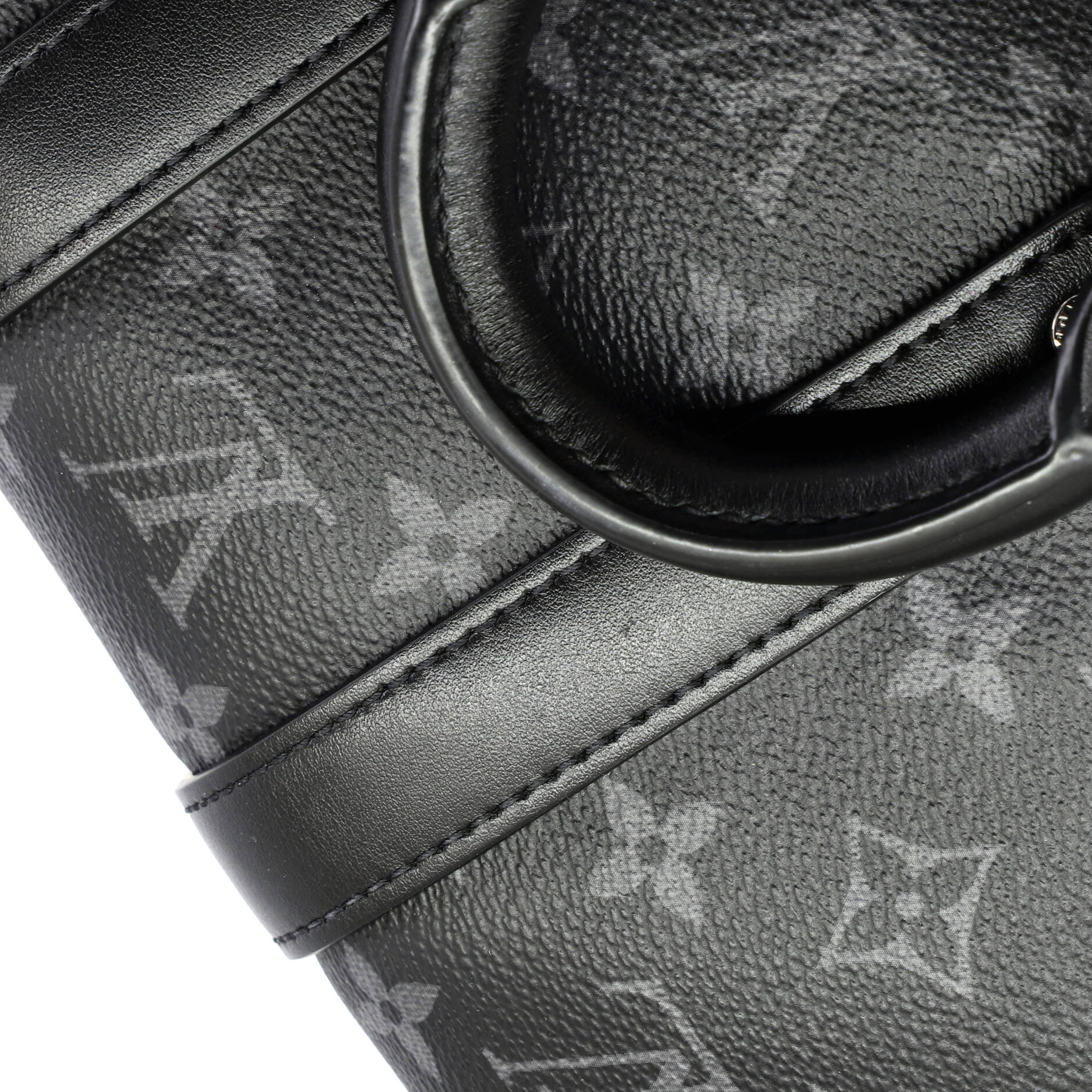 City Keepall Bag Reverse Monogram Eclipse Canvas