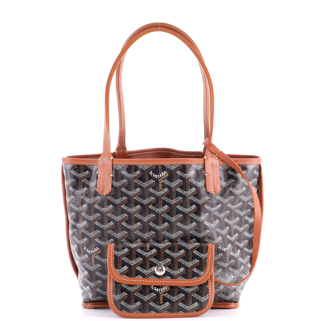 Anjou Reversible Tote Coated Canvas Mini