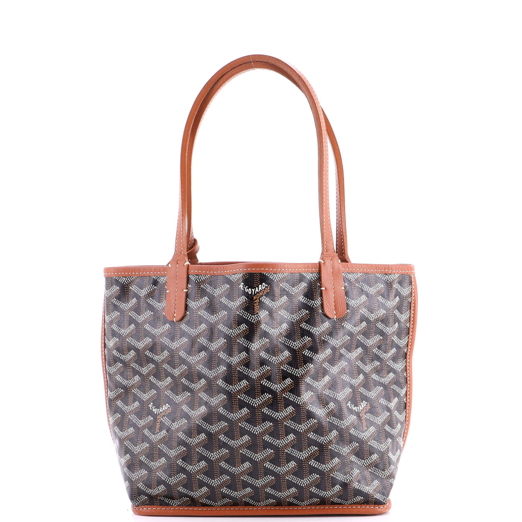 Anjou Reversible Tote Coated Canvas Mini
