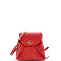 GG Marmont Drawstring Backpack Matelasse Leather Mini
