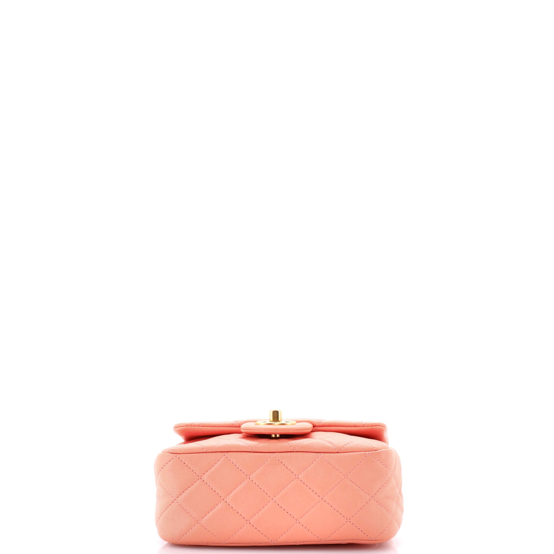 Pearl Crush Square Flap Bag Quilted Lambskin Mini
