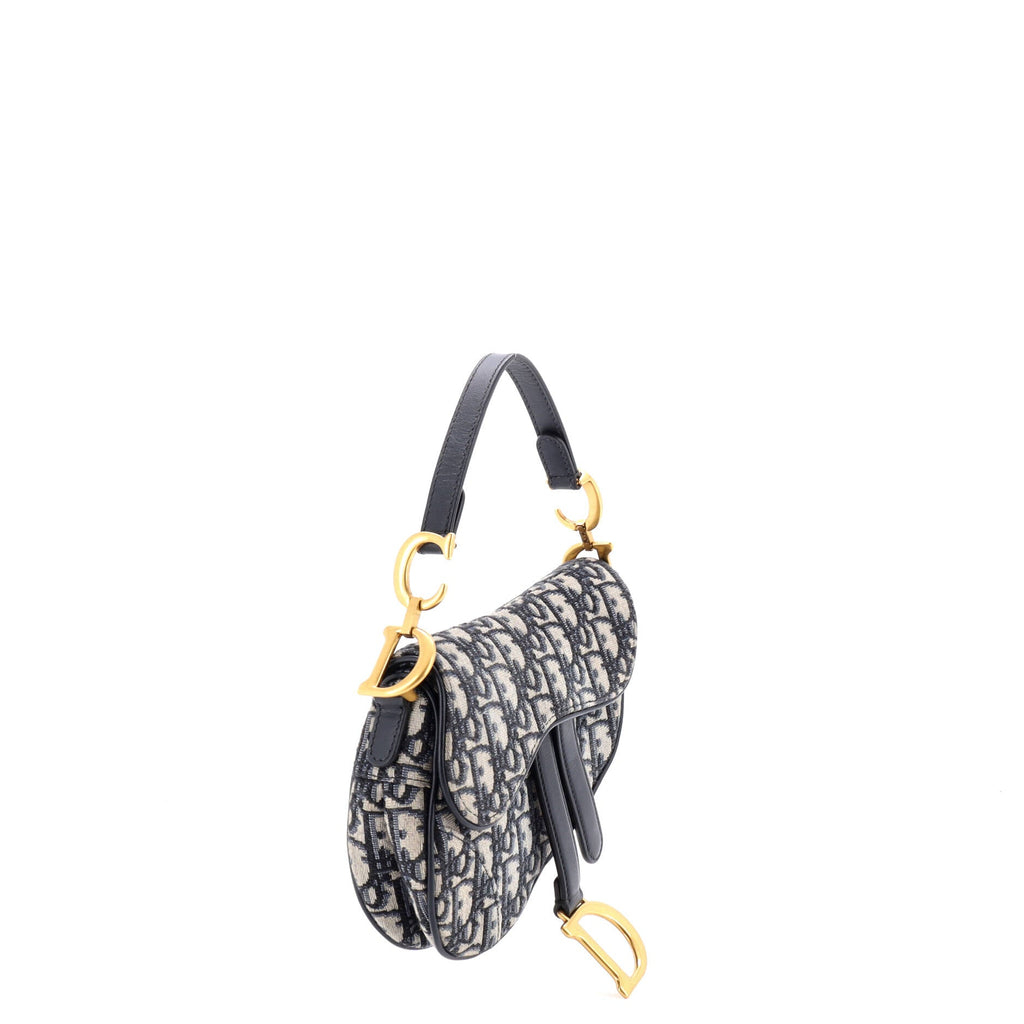 Saddle Handbag Oblique Canvas Mini