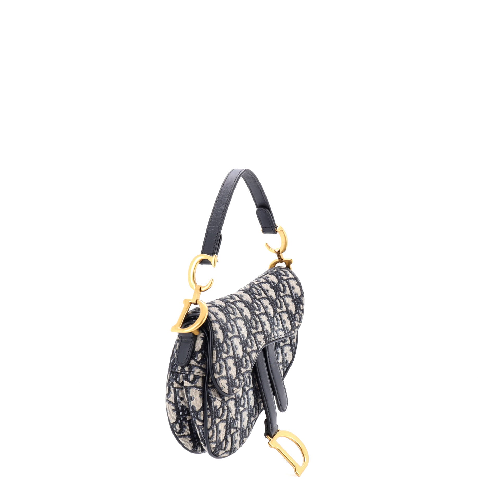 Saddle Handbag Oblique Canvas Mini
