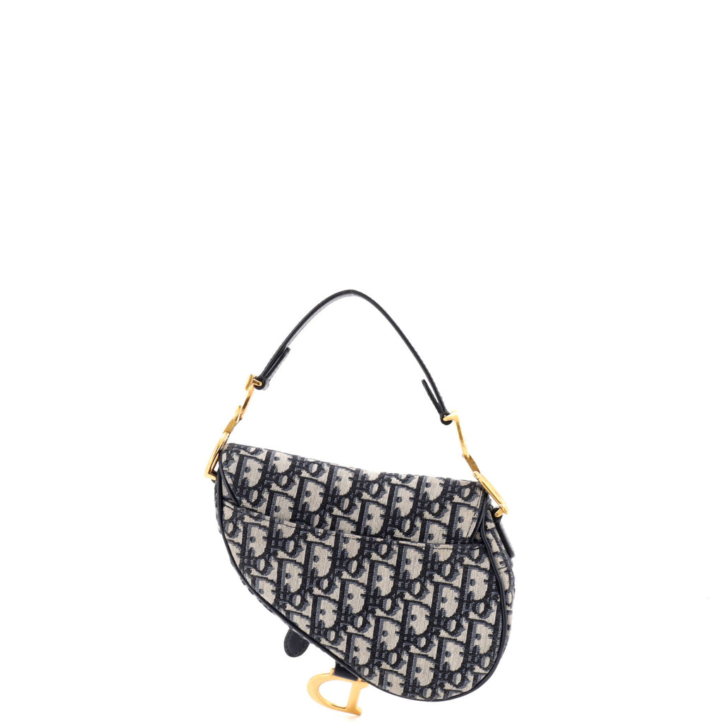 Saddle Handbag Oblique Canvas Mini